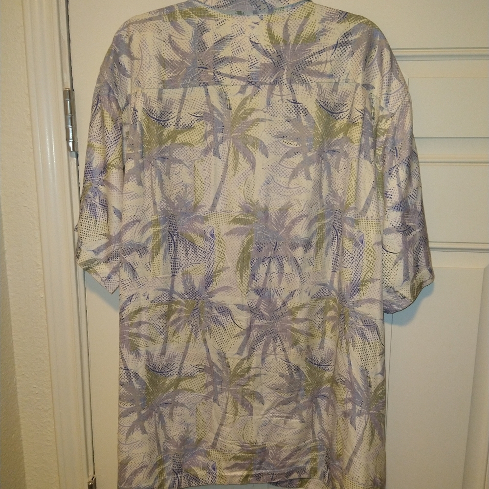 Tommy Bahama 100% Silk Long Sleeve Button Up Shirt Men's sz XXL. - Picture 2 of 6
